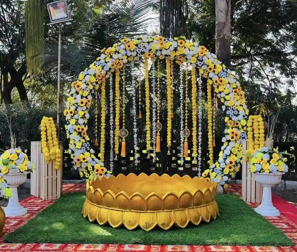 balloon decoration Haldi Utsav Decor